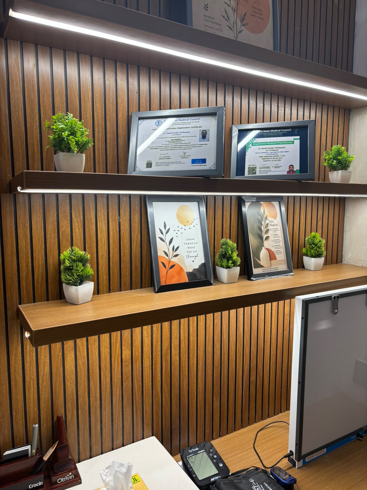 Medical Council Certifications Wall